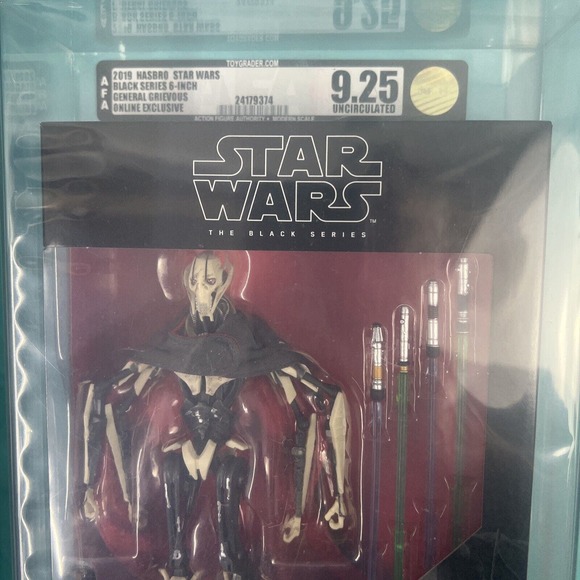 🔥 Star Wars Black Series 6" General Grievous AFA 9.25 U Uncirculated RARE 2019 - Picture 3 of 6